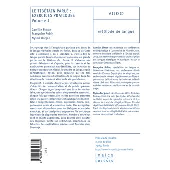 Le tibétain parlé : exercices pratiques