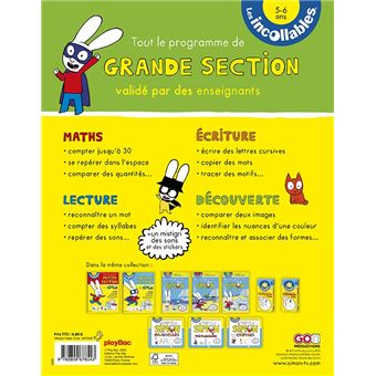 Les incollables - Toute mon année de Grande Section avec Simon