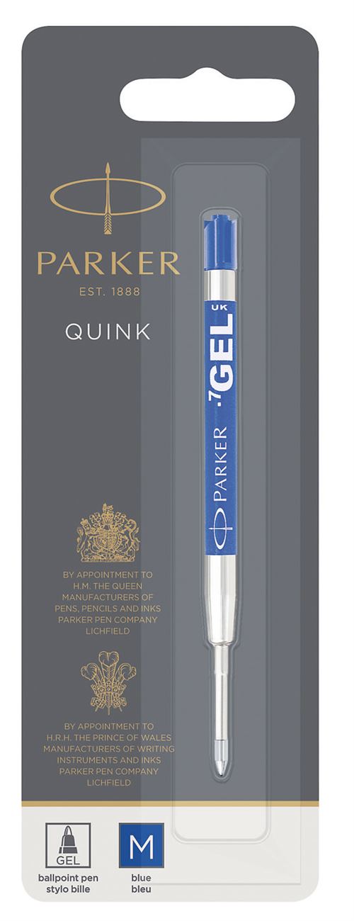 Recharge pour stylo à bille Parker Quink Bleu
