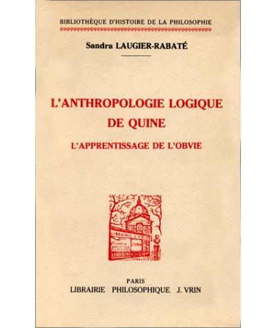Anthropologie logique de quine apprentissage de l'obvie