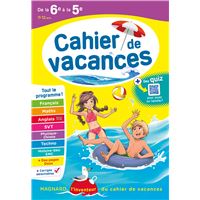Cahiers De Vacances 6eme Vers La 5eme College Cap Livre Bd Soldes Fnac