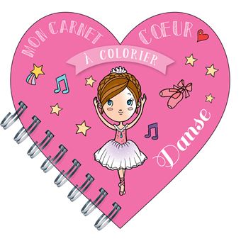 Mon carnet c ur à colorier danse