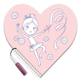 Mon carnet c ur à colorier danse