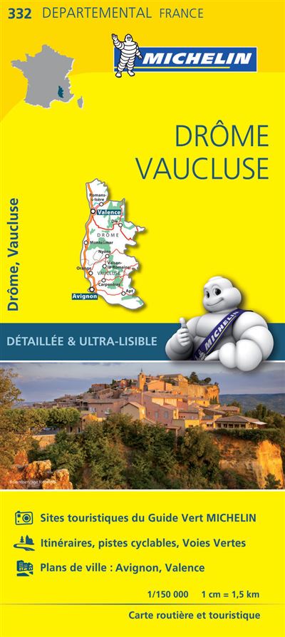 Carte Départemental Michelin Drôme, Vaucluse -  Collectif Michelin - broché