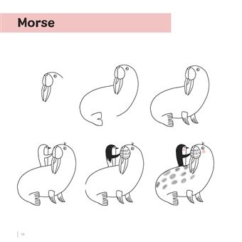 Dessins d'animaux en 5 étapes