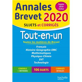 Annales Brevet 2020 Tout-en-Un