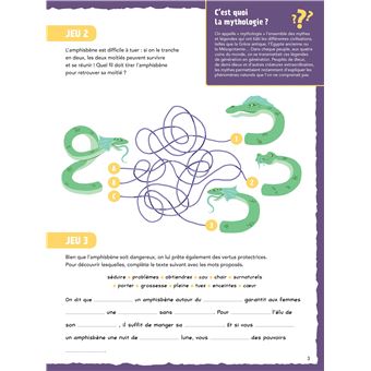 Mon cahier de jeux   Créatures légendaires (7+)