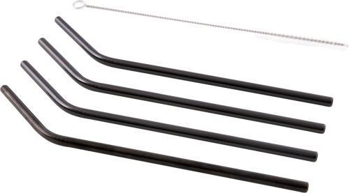 Point-Virgule 4 Rietjes Uit RVS Zwart Met Borstel 20.5CM