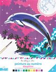 Peinture au numéro - dauphins - cahier avec palette et pinceau