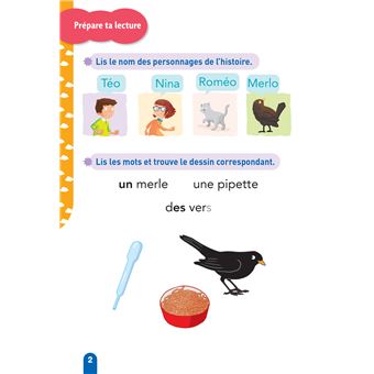Téo et Nina Milieu CP niveau 2 - Téo et Nina adoptent un petit merle