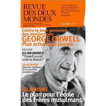 Revue des deux mondes decembre 2020 - la peur