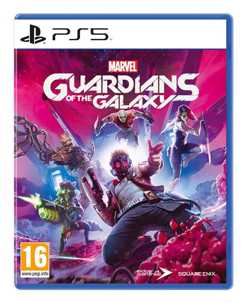Pochette avant du jeu Marvel's Guardians of the Galaxy PS5
