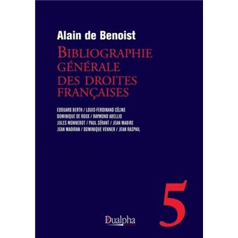 Bibliographie générale des droites françaises – volume 5