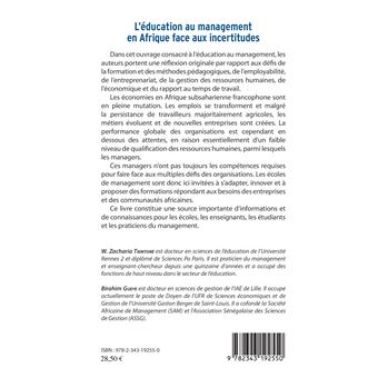 L'éducation au management en Afrique face aux incertitudes