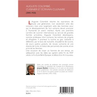 Auguste Colombié, cuisinier et écrivain culinaire