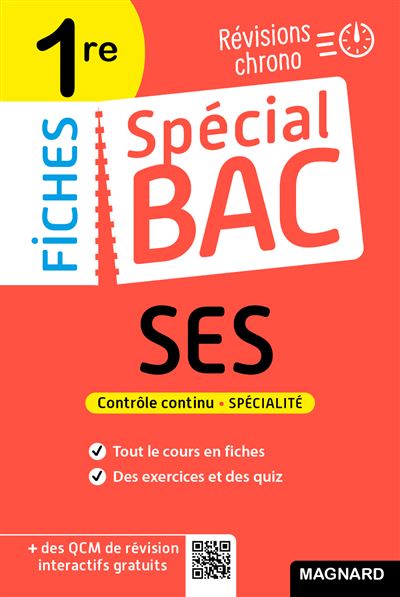 Spécial Bac Fiches SES 1re Bac 2022