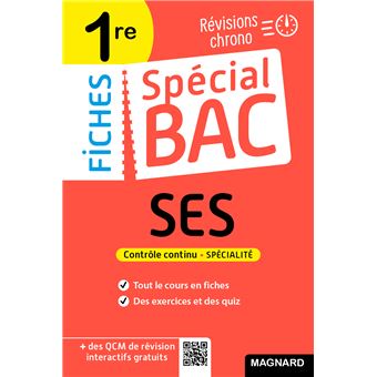 Spécial Bac Fiches SES 1re Bac 2023