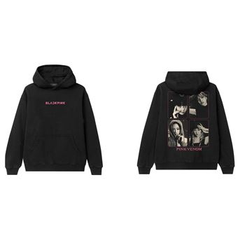 Sweat Capuche Blackpink Pink Venom Group Photo Noir