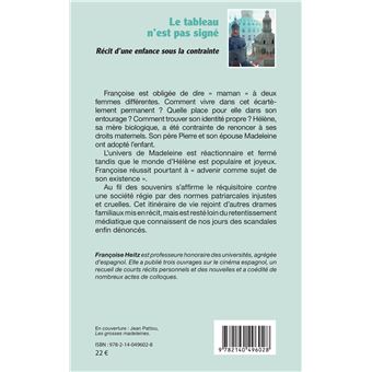 Le tableau n'est pas signé