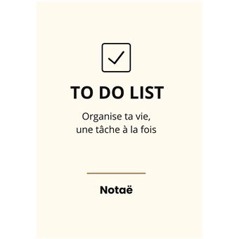 To do list