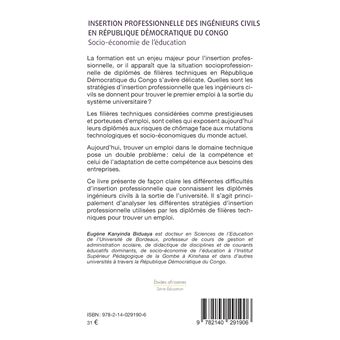 Insertion professionnelle des ingénieurs civils en République Démocratique du Congo
