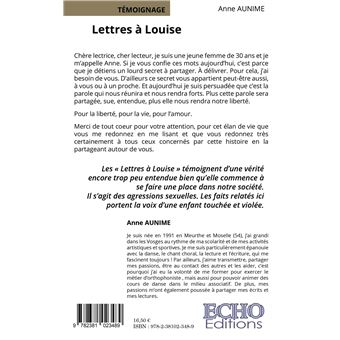 Lettres à Louise