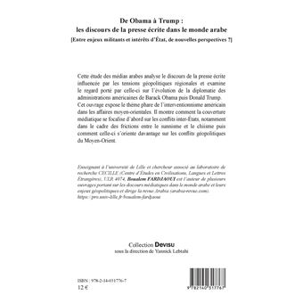 De Obama à Trump : les discours de la presse écrite dans le monde arabe
