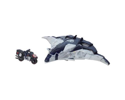 Jet Avengers + Captain America sur sa moto, 5 cm