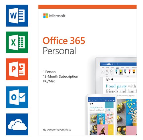 Microsoft Office 365 Personal UK (1 user) Software