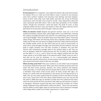 The book of runes for questioning, doing magic and gaining self-knowledge