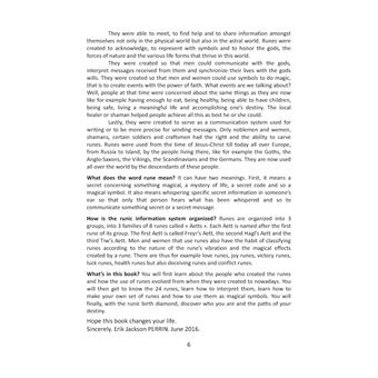 The book of runes for questioning, doing magic and gaining self-knowledge