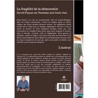 La fragilité de la démocratie