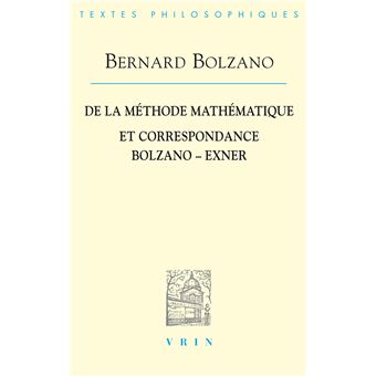 De la méthode mathématique et la Correspondance avec Exner