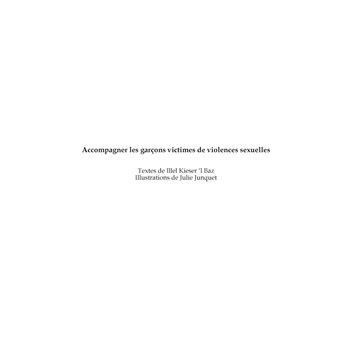 Accompagner les garçons victimes de violences sexuelles