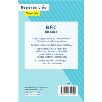 Repères clés bac Histoire Terminale