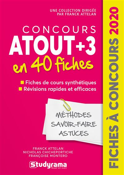 Concours passerelle bachelor en 40 fiches 2020 - Franck Attelan - broché