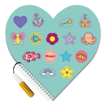 Mon carnet c ur à colorier monde féérique