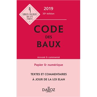 Code des baux 2019, Annoté & commenté