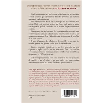 Planification opérationnelle et gestion militaire des conflits internes en Afrique centrale
