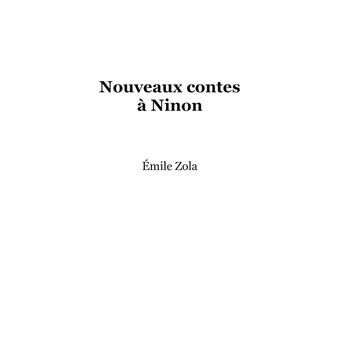 Nouveaux contes à Ninon