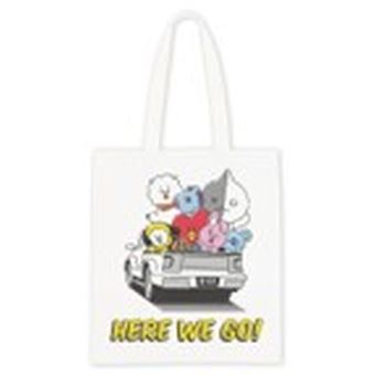 Tote Bag BTS Street Here We Go Blanc