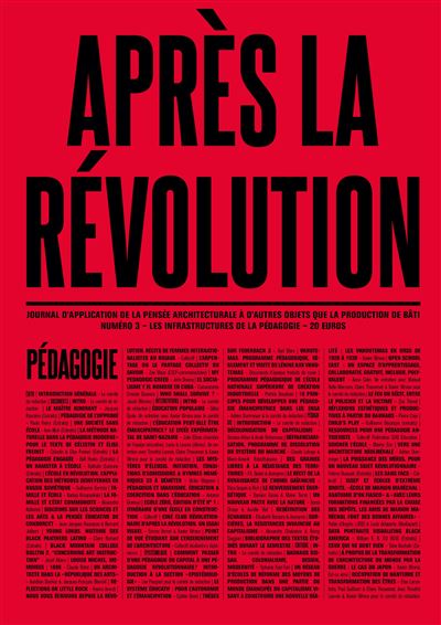 Après la révolution, Pédagogie