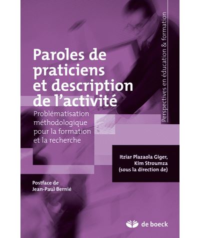 Paroles de praticiens et description de l'activité - Itziar Plazaola Giger - broché