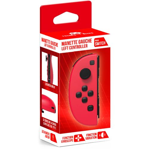 Accessoire console portable Nintendo PAIRE DE MANETTES JOY-CON GAUCHE BLEUE  NEON & DROITE ROUGE NEON - DARTY