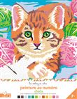 Peinture au numéro - chats - cahier avec palette et pinceau