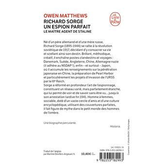 Richard Sorge, Un espion parfait