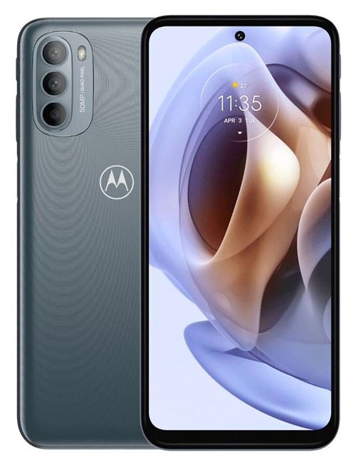 Motorola Moto G31 - 4G Smartphone - Double Sim - Ram 4 Go / Mémoire Interne 64 Go - Microsd Slot - Écran Oel - 6.4" - 2400 X 1080 Pixels (60 Hz) - 3 X Caméras Arrière 50 Mp, 8 Mp, 2 Mp - Front Camera 13 Mp - Gris Minéral