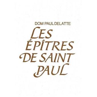 Epitres de saint Paul