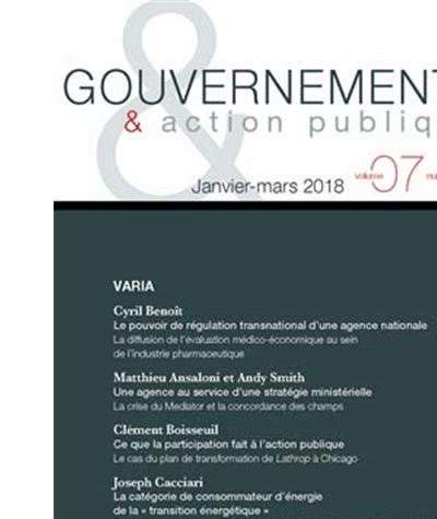Gouvernement & action publique 07-1, janvier-mars 2018 -  Collectif - broché