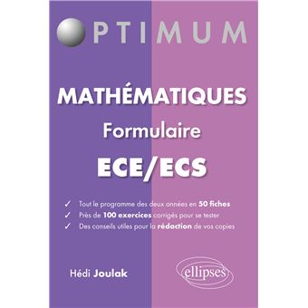 Les mathématiques en prépa HEC en fiches - ECE et ECS - broché - Hédi ...